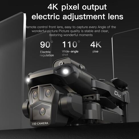 GOOLRC جهاز التحكم عن بعد بدون طيار مع كاميرا 4K 3 أمامية 2 الكاميرا الأمامية 2 تجنب عقبة الكاميرا السفلية 5GWIFI FPV تخزين حقيبة حزمة مسار الإيماءات الرحلة in Saudi Arabia