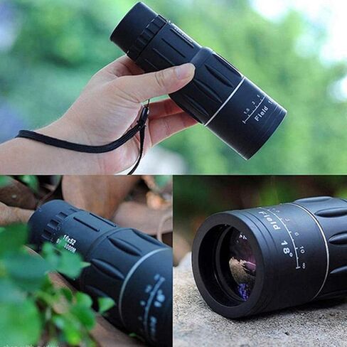 16X52 Monocular Telescope, Dual Focus Monocular Telescope16x Zoom Binoculars 66M / 8000M HD Scope Adjustable Focus Length Eyepiece Lens Suitable for Hiking/Camping in Saudi Arabia
