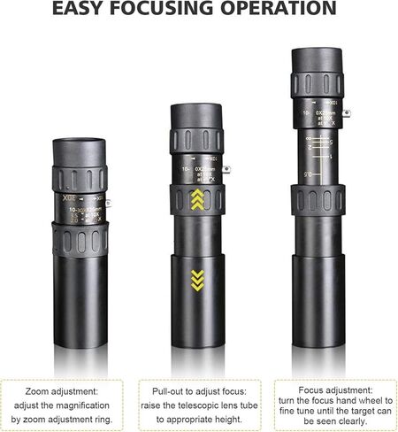10x-30x تلسكوب أحادي التلسكوب المدمج المحمولة مع BAK4 PRISM FMC Lens Carning Bag for Actuals Sports Sport in Saudi Arabia