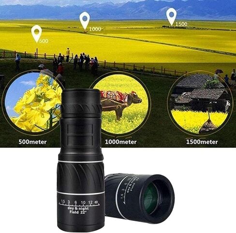 تلسكوب أحادي ، 16 × 52 FMC عالي الوضوح أحادي مع BAK4 PRISM 66M / 8000M للمشي لمسافات طويلة ، ومشاهدة المعالم السياحية ، والكرة الحفلات الموسيقية ، والتخييم ، in Saudi Arabia