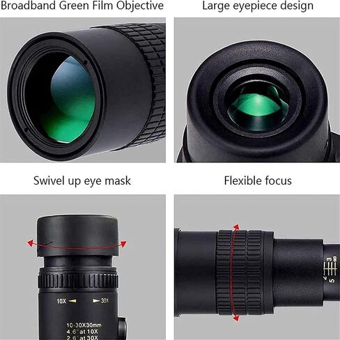 التلسكوب - 4K 10-300x40mm - Telephoto Super Zoom Monocular Telescope ، Portable Pocket HD BAK4 PRISM TRUPOD TRIPOD TELESCOPE TELESCOP in Saudi Arabia