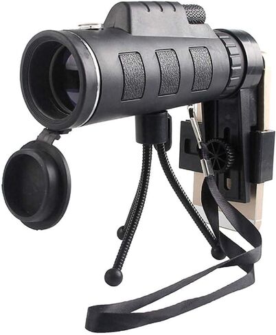 BAK4 Ultra Ultra Optics Prism النطاق أحادي العين مع/حامل الهاتف الذكي/ترايبود قابل للتعديل لمشاهدة الطيور/المعالم السياحية/المشي لمسافات طويلة ، 40 × 60 تلسكوب أحادي in Saudi Arabia