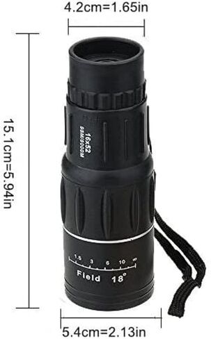 High Power Monoculars 16x52 Compact Monocular Dual Focus Optics Zoom Monocular Telescope, Day Vision for Birds/Wildlife/Camping/Hiking/Tourism/Armoring 66m/8000m in Saudi Arabia