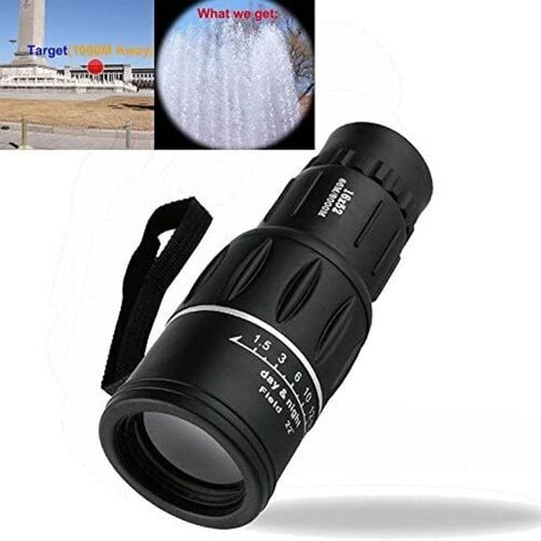 High Power Monoculars 16x52 Compact Monocular Dual Focus Optics Zoom Monocular Telescope, Day Vision for Birds/Wildlife/Camping/Hiking/Tourism/Armoring 66m/8000m in Saudi Arabia