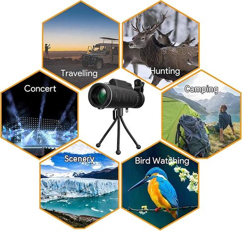 Monocular Telescope for Adults, for Target, High Definition with Tripod and Carrying Bag - for Wildlife Bird Watching in Saudi Arabia
