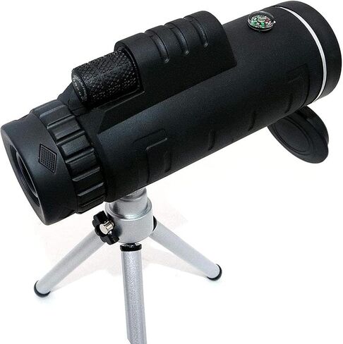 10x40 Monocular Telescope and Phone Adapter Tripod Set, High Optical Monocular,FMC Green Film, Portable Telescope Waterproof for Bird Watching,Fishing,Football Games Outdoor Concert in Saudi Arabia