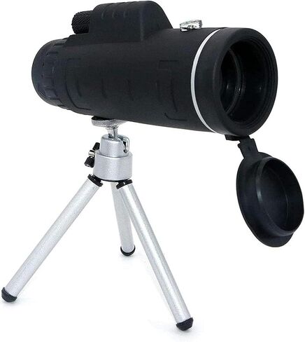10x40 Monocular Telescope and Phone Adapter Tripod Set, High Optical Monocular,FMC Green Film, Portable Telescope Waterproof for Bird Watching,Fishing,Football Games Outdoor Concert in Saudi Arabia