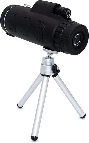 10x40 Monocular Telescope and Phone Adapter Tripod Set, High Optical Monocular,FMC Green Film, Portable Telescope Waterproof for Bird Watching,Fishing,Football Games Outdoor Concert in Saudi Arabia