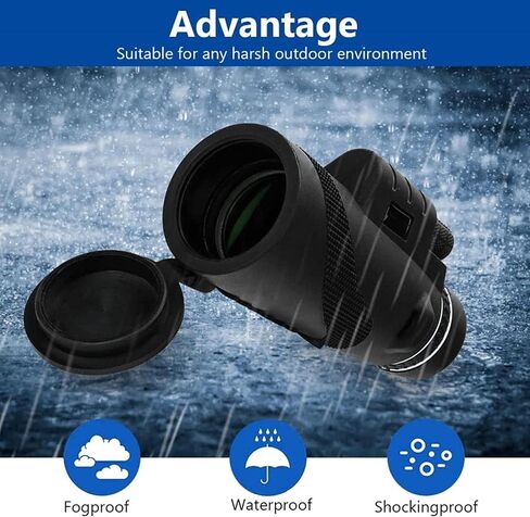 50 * 60mm High Definition Monocular Telescope with Smartphone Holder and Tripod, Compact Portable Waterproof Optical Glasses Monocular Telephoto Lens for Bird Watching Seeing in Saudi Arabia