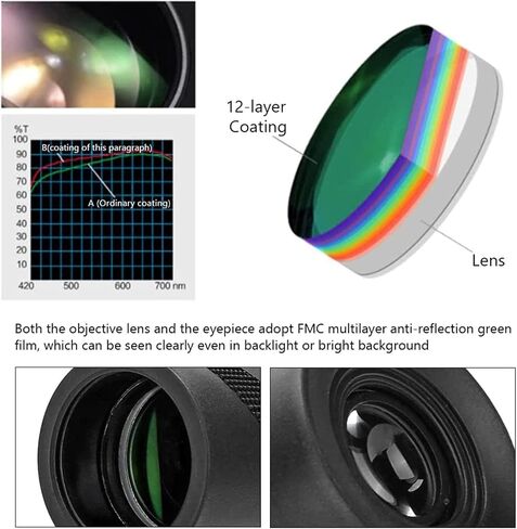 50 * 60mm High Definition Monocular Telescope with Smartphone Holder and Tripod, Compact Portable Waterproof Optical Glasses Monocular Telephoto Lens for Bird Watching Seeing in Saudi Arabia