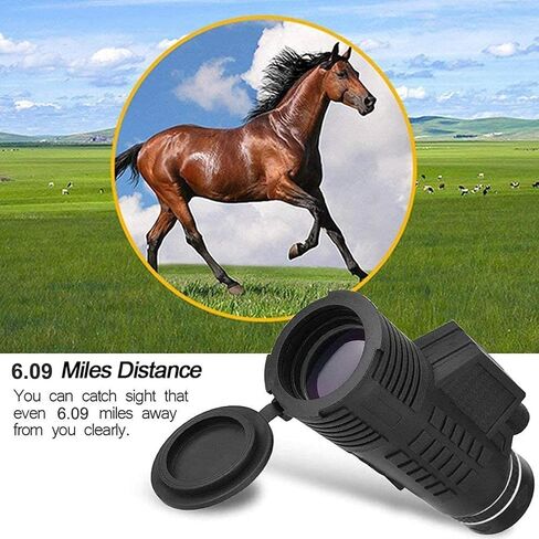 50 * 60mm High Definition Monocular Telescope with Smartphone Holder and Tripod, Compact Portable Waterproof Optical Glasses Monocular Telephoto Lens for Bird Watching Seeing in Saudi Arabia