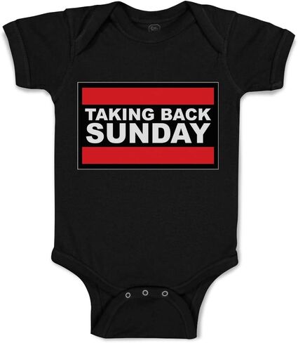 Baby Bodysuit Taking Back Sunday Boy & Girl Baby Clothes Funny Cotton Black Design Only Newborn in Saudi Arabia