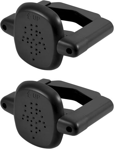 2pcs Baby Gate Banister Adapters, Black No-Drill Mounting Accessories Universal Stairway Baby Gate Mounting Kit for Round Square Railings in Saudi Arabia