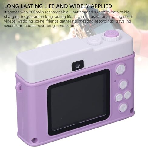 الكاميرا الرقمية ZOPSC ، 1080p 48mp 2.0 بوصة TFT HD كاميرا بطاقة CCD مزدوجة مع لعبة مرشح تشغيل MP3 ، مكافحة anti 8x Zoom Zoom للسفر ، 800 مللي أمبير في الساعة. (لون القرنفل) in Kuwait