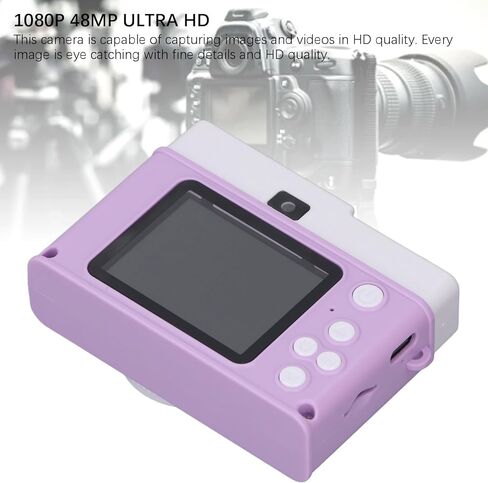 الكاميرا الرقمية ZOPSC ، 1080p 48mp 2.0 بوصة TFT HD كاميرا بطاقة CCD مزدوجة مع لعبة مرشح تشغيل MP3 ، مكافحة anti 8x Zoom Zoom للسفر ، 800 مللي أمبير في الساعة. (لون القرنفل) in Kuwait