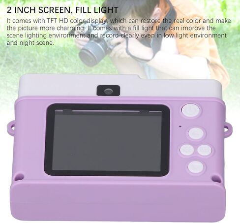 الكاميرا الرقمية ZOPSC ، 1080p 48mp 2.0 بوصة TFT HD كاميرا بطاقة CCD مزدوجة مع لعبة مرشح تشغيل MP3 ، مكافحة anti 8x Zoom Zoom للسفر ، 800 مللي أمبير في الساعة. (لون القرنفل) in Kuwait