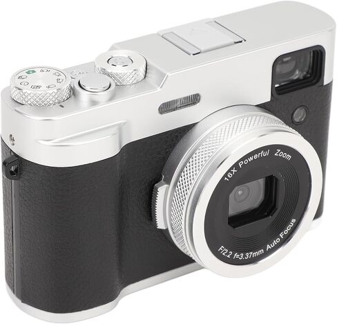 5K Digital Camera,48MP Front Rear Dual Cameras, 16X Zoom Function, 30FPS, Auto Focus Vlogging Camera DSLR Photo Video Camera (fosa5rtghnv1wz-12) in Saudi Arabia