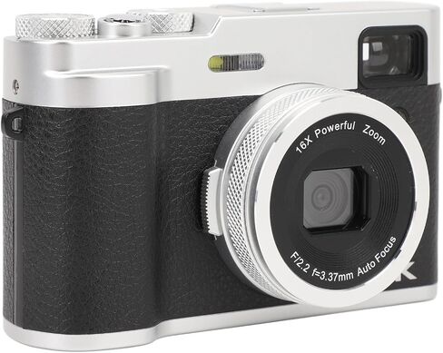 5K Digital Camera,48MP Front Rear Dual Cameras, 16X Zoom Function, 30FPS, Auto Focus Vlogging Camera DSLR Photo Video Camera (fosa5rtghnv1wz-12) in Saudi Arabia