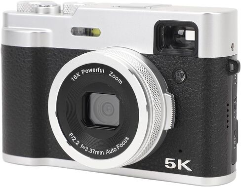 5K Digital Camera,48MP Front Rear Dual Cameras, 16X Zoom Function, 30FPS, Auto Focus Vlogging Camera DSLR Photo Video Camera (fosa5rtghnv1wz-12) in Saudi Arabia