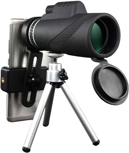 50x60 Monoculars 50 Times Dual Focus Monocular Telescope for Smartphone with Phone Clip Tripod Monocular Telescope Waterproof Camping Phone Telescope in Saudi Arabia