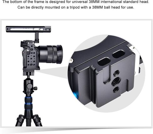 Camera Cage Kit Aluminum Alloy Video Rig Handheld Stabilizer for A7 Series in Saudi Arabia