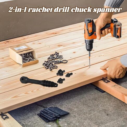 Ratchet Drill Chuck Key ، 2 في 1 حفر تشاك راتشيت مفتاح ، متوافق مع معظم أدوات الكهرباء والطاقة in Kuwait