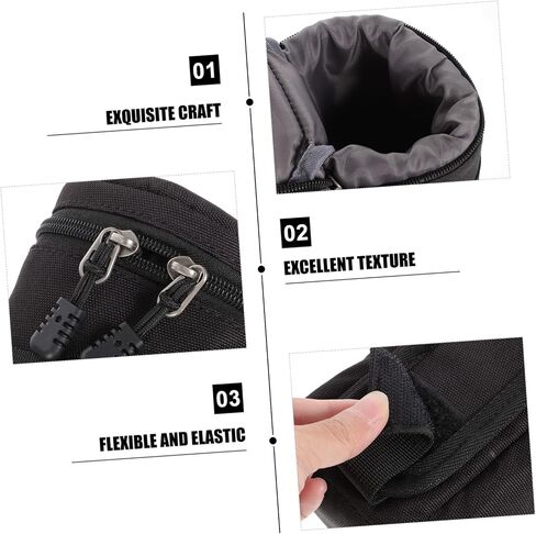 NUOBESTY Professional Camera Lens Bag Thick Padding for DSLR Cameras Anti-Collision Shockproof Lens Pouch for Photographers Versatile Storage Solution in Saudi Arabia