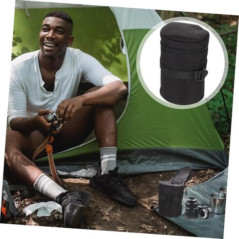 NUOBESTY Professional Camera Lens Bag Thick Padding for DSLR Cameras Anti-Collision Shockproof Lens Pouch for Photographers Versatile Storage Solution in Saudi Arabia