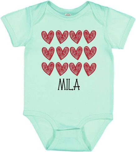Taty Kids Hearts Mila Baby Infant Bodysuit in Kuwait