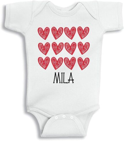 Taty Kids Hearts Mila Baby Infant Bodysuit in Kuwait