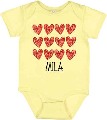 Taty Kids Hearts Mila Baby Infant Bodysuit in Kuwait