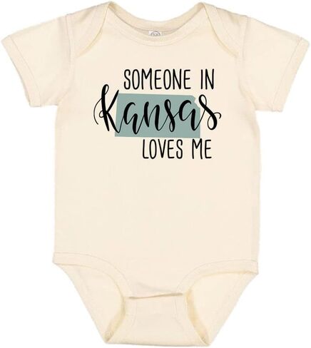 Someone in Kansas Loves Me Baby Infant Bodysuit in Kuwait