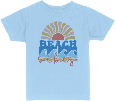 Retro Beach Vibes Toddler Kids T-Shirt in Kuwait