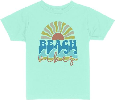 Retro Beach Vibes Toddler Kids T-Shirt in Kuwait