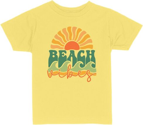 Retro Beach Vibes Toddler Kids T-Shirt in Kuwait