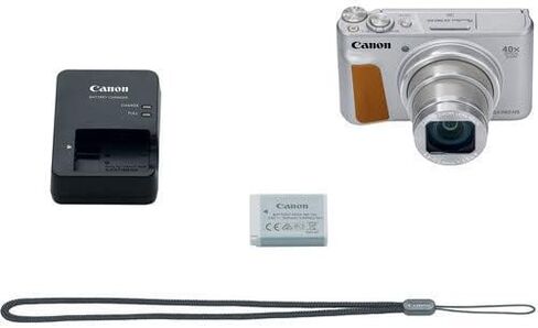 Canon PowerShot SX740 HS Digital Camera (Silver) Accessory Bundle with Flexible Spider Tripod, 32GB Memory, Camera Case and More. (Renewed) in Saudi Arabia