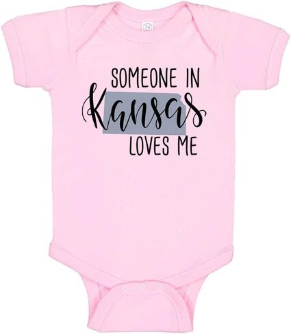 Someone in Kansas Loves Me Baby Infant Bodysuit in Kuwait
