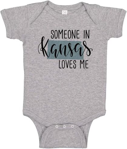 Someone in Kansas Loves Me Baby Infant Bodysuit in Kuwait