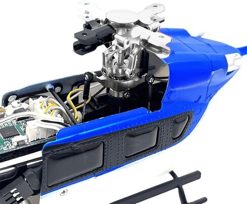 RC Rotor Head for K124 K170 Lightweight Spare Parts Tear Resistant Practical Aluminum Functional Premium with Screws Replace, Silver in Kuwait