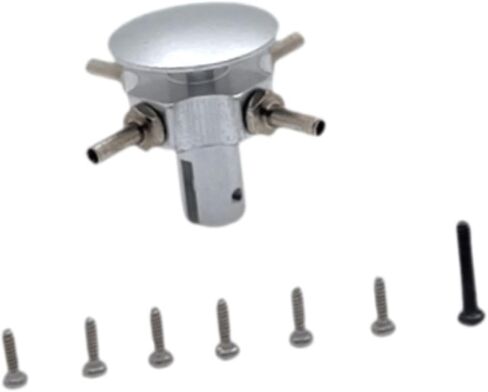 RC Rotor Head for K124 K170 Lightweight Spare Parts Tear Resistant Practical Aluminum Functional Premium with Screws Replace, Silver in Kuwait
