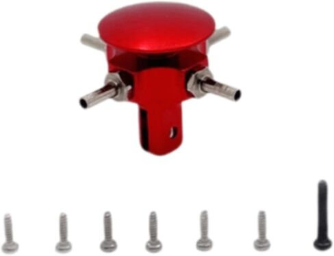 RC Rotor Head for K124 K170 Lightweight Spare Parts Tear Resistant Practical Aluminum Functional Premium with Screws Replace, Silver in Saudi Arabia