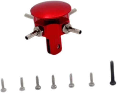RC Rotor Head for K124 K170 Lightweight Spare Parts Tear Resistant Practical Aluminum Functional Premium with Screws Replace, Silver in Saudi Arabia