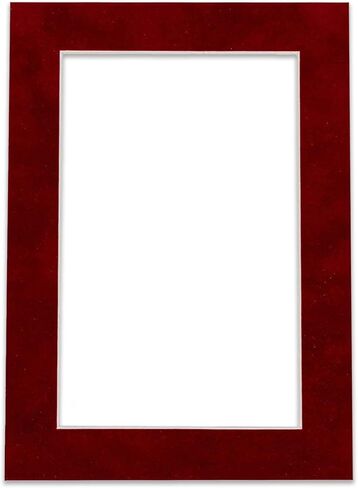 8x12 MAT Bevel Cut for 5.5x8.5 Photos - حمض خالٍ من المطبوخ الأحمر الساطع المسبق - للصور ، الصور ، تأطير - سماكة 4 فترات in Kuwait