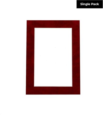 8x12 MAT Bevel Cut for 5.5x8.5 Photos - حمض خالٍ من المطبوخ الأحمر الساطع المسبق - للصور ، الصور ، تأطير - سماكة 4 فترات in Kuwait