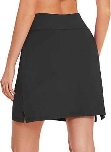 COOrun Women's Skorts Athletic Skirts with Pockets Knee Length Built-in Shorts Casual Skirt for Golf Tennis Workout (XS-3XL) in Kuwait