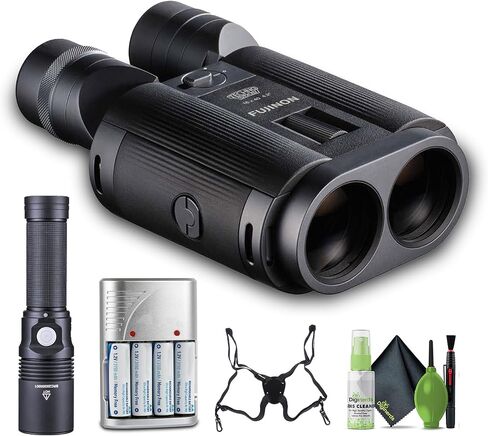 Fujinon Techno-Stabi TS-L1640 16x40 مناظير مثبتة مع حزمة الاستقرار الإلكترونية مع 10 شعاع المصباح LED + Prostaff Sumpender حزام مجهر + طقم تنظيف in Kuwait