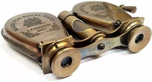 Golbet Inc Royal Navy London 1917 Vintage Brass مناظير عتيقة Maritime التصميم البحري القابل للتحصيل العسكري الأداة البصرية البصرية دائمة الهدية in Kuwait