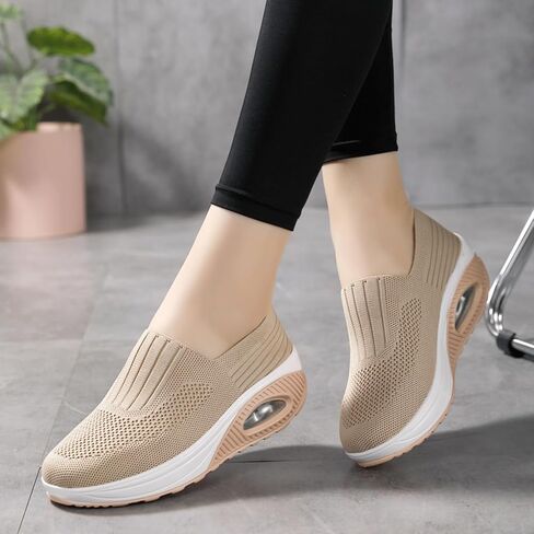 MyAllfeet للسيدات للوسائط الهوائية التي تزيد سميكة من السميك والأحذية غير الرسمية شبكة أحذية رياضية سميكة سليز in Kuwait