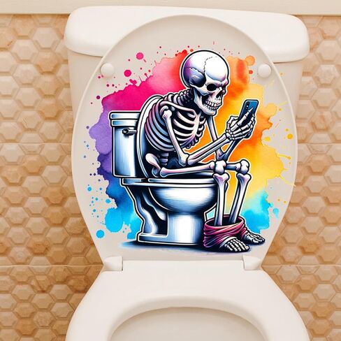 Halloween Wall Sticker Goth Skull Wall Decals Peel and Stick Horror Halloween Decoration for School Home Office Bathroom Party Supplies Decor(2 Sheets) in Saudi Arabia