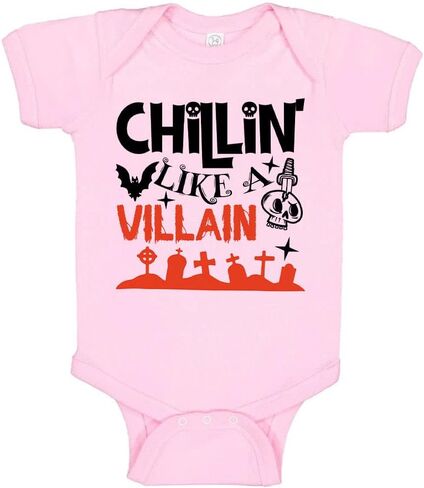 Chillin Like a Villain Halloween Baby Infant Bodysuit in Kuwait